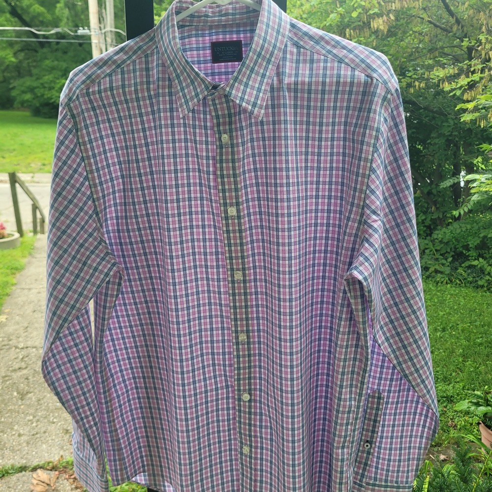 UNTUCKit Men's Long Sleeve Button-Up Xl Slim Fit